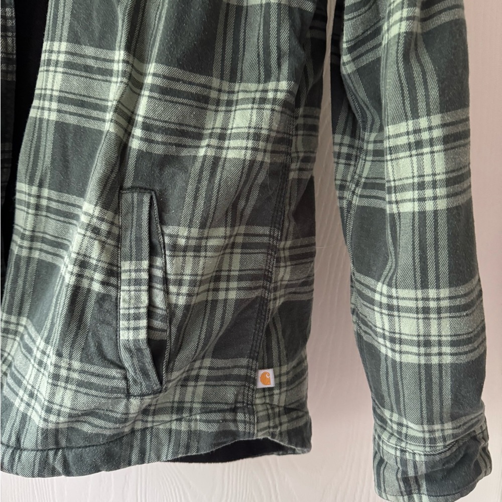 Women’s Carhartt Fleece Lined Plaid Jacket - Picture 4 of 7